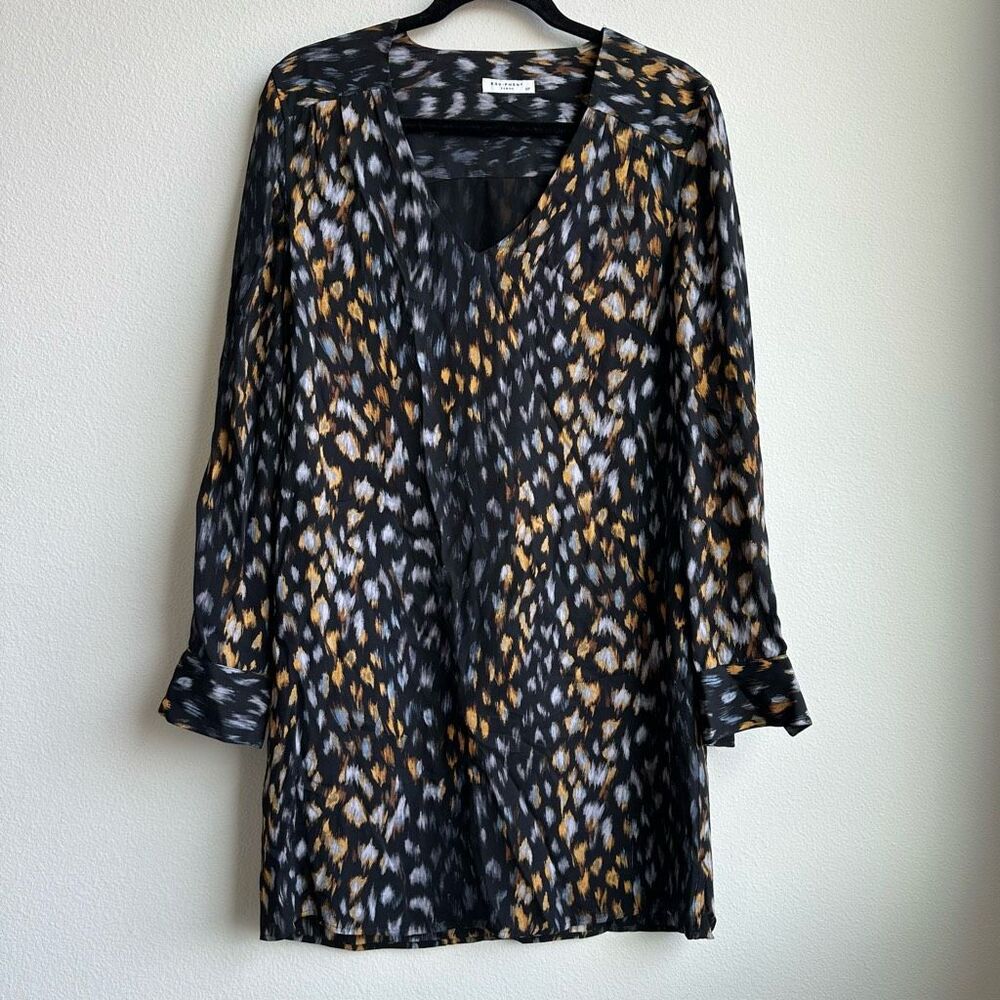 Equipment 100% Silk Long Sleeve Career Office Conservative Dress Size Small